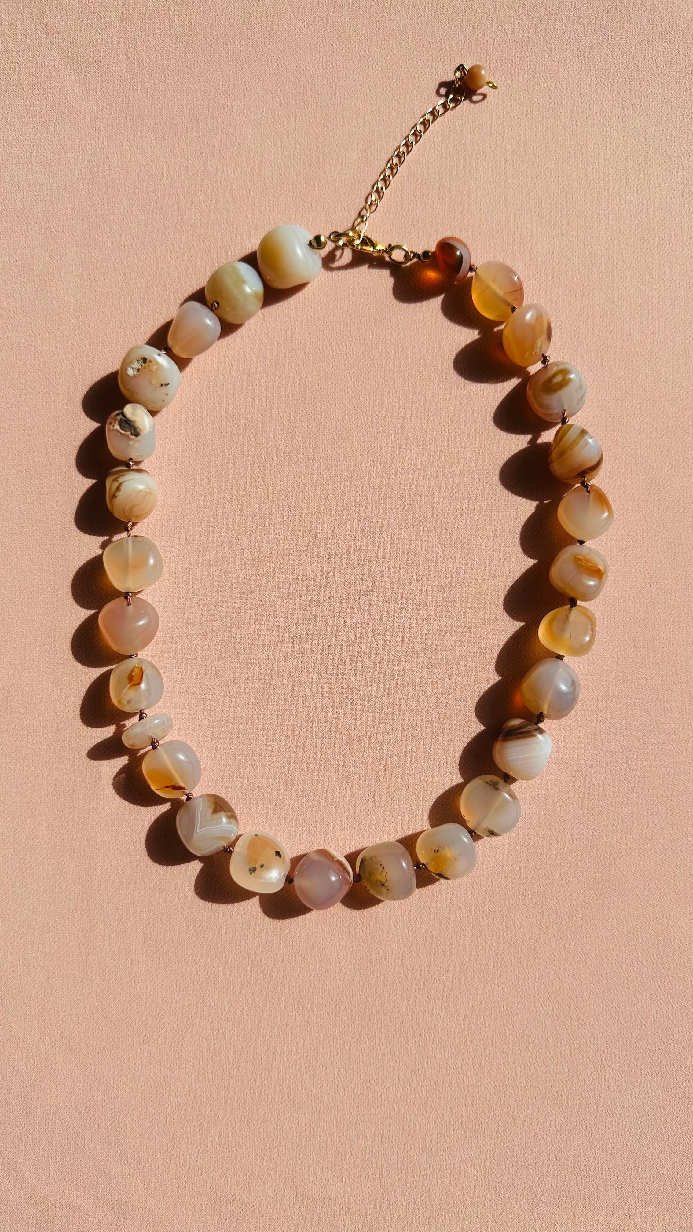Arcturian Guard Strength and Courage Sand Agate Necklace