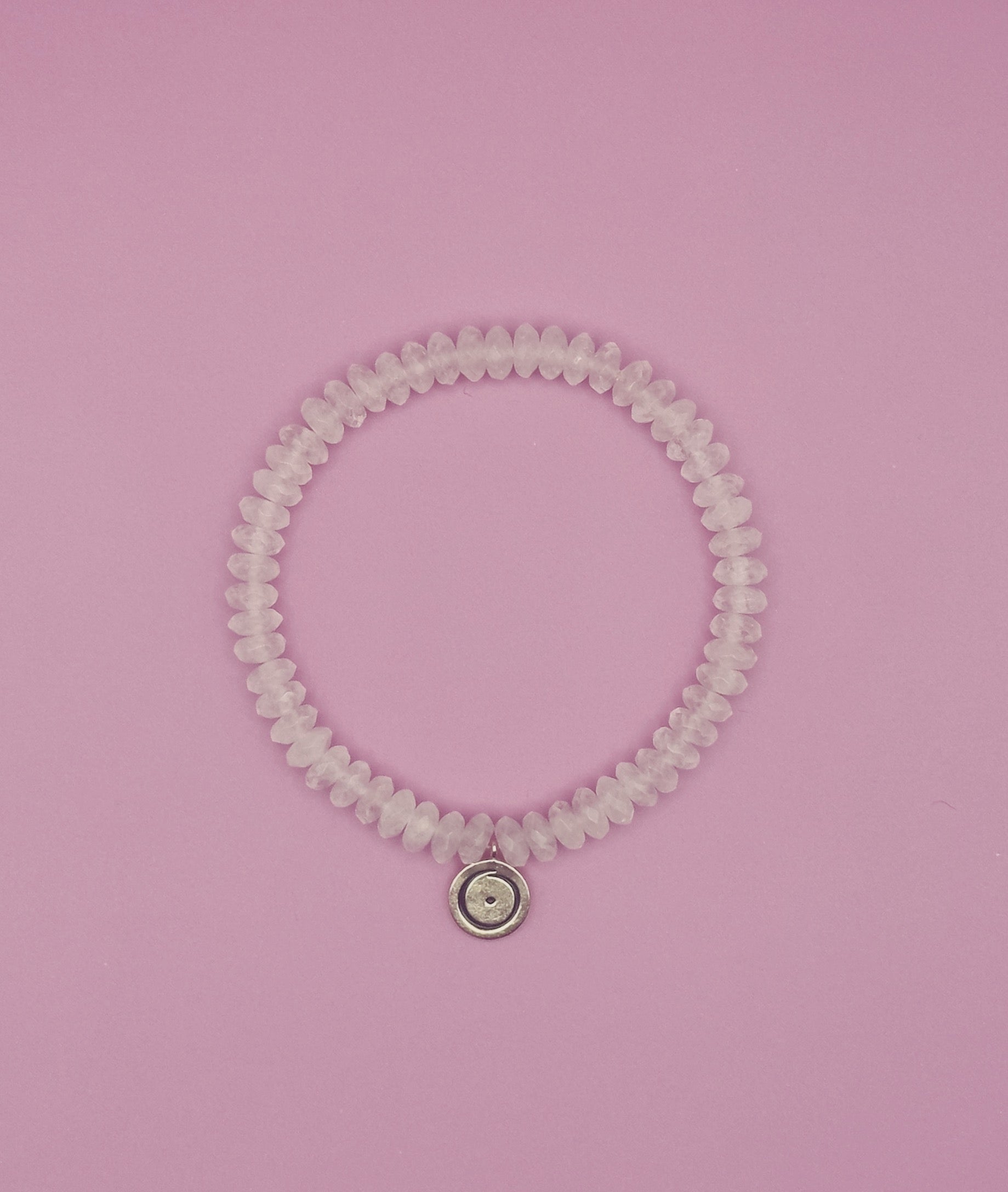 Atlantean Sun Healing Bracelet 14k Rose Quartz Crystal