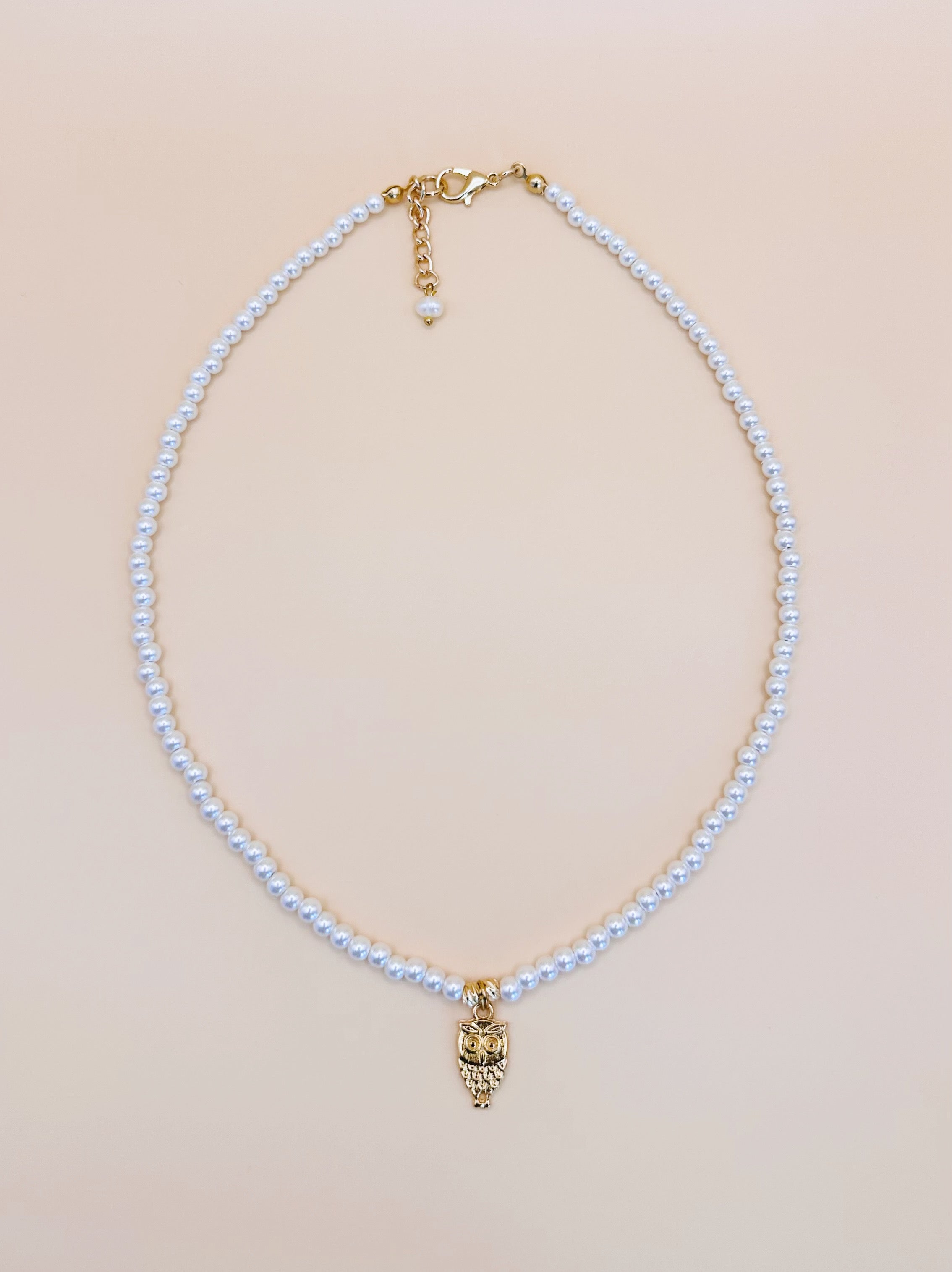 Goddess Athena Pearl Necklace encoded with Arcturian  Dimensional Bridge Frequency