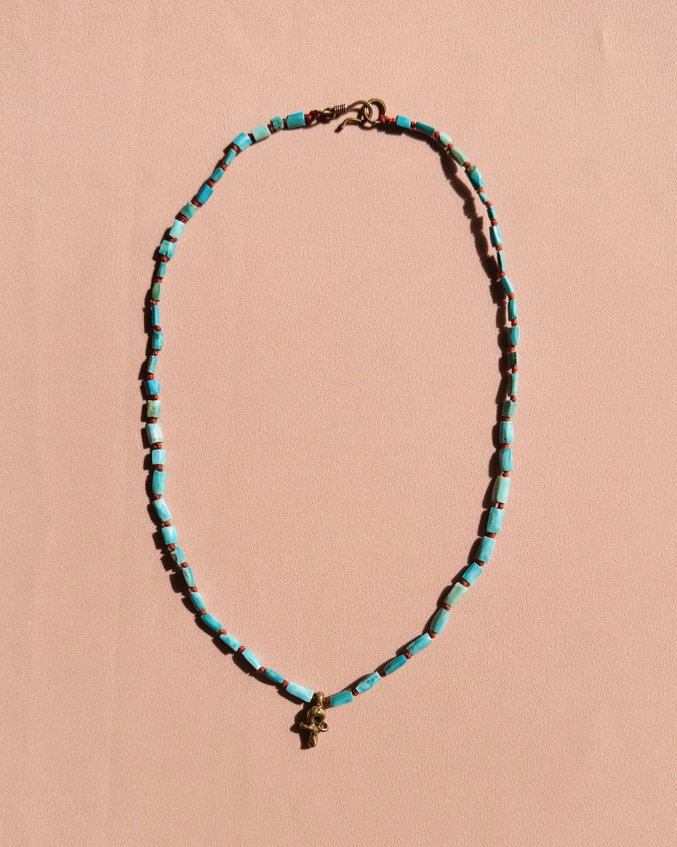 Arcturian Ankh Symbol der Lebensfrequenz Halskette Türkis